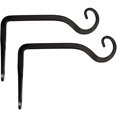 thumbnail image 1 of Gancho de pared para colgar soporte para plantas, colgador recto decorativo para plantas para comederos de pájaros, jardineras, linternas, campanillas de viento, paquete de 2 para interiores y ex, 1 of 5