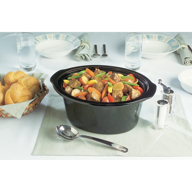 CrockPot 4 Quart Manual Slow Cooker, Black