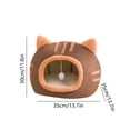 thumbnail image 3 of EWASWON Indoor Cat Bed Cave with Removable Cushion, Pet Plush Tent House Cartoon Ear Design Pet Bed with Pompom for Cats Kitten Dogs Puppy and Rabbit, 3 of 6