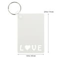 thumbnail image 2 of OUNONA 6Pcs Heat Transfer Sublimation Blanks Key Chain for Mother's Day Father's Day, 2 of 6