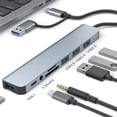 thumbnail image 3 of Type C Hub, 8 in 1 Type C Docking Station Multifunctional Wide Compatibility  for Keyboard, 3 of 7