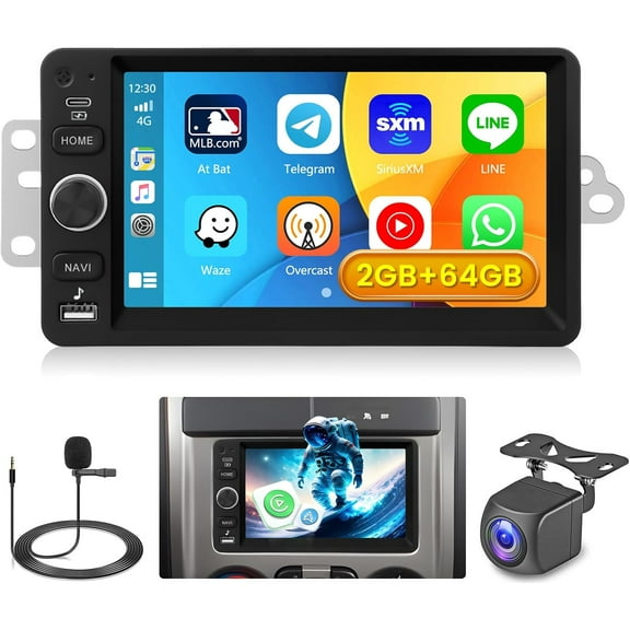 [2 64G] Rimoody Android Car Stereo for Chevy Chevrolet Silverado SSR Tahoe 2003-2006, GMC Siera Yukon 2003-2006, Hummer 2003-2007 with Wireless CarPlay Android Auto,7" Touchscreen Radio with GPS WiFi