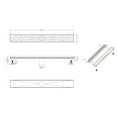 thumbnail image 2 of ALFI brand ABLD24C-BM 24" Black Matte Stainless Steel Linear Shower Drain with Groove Holes, 2 of 7