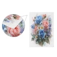 thumbnail image 3 of 12x18 inch Double-Sided Garden Flags Banners Vibrant Outdoor Decor for House Patio Outdoor Blue-pink Roses and Daisies, 3 of 6