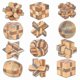 thumbnail image 4 of 13pcs 3d Wooden Puzzles Kongming Luban Lock Iq Test Toy For Kid Teens Adults 3d Jigsaw Puzzleskuo Lu, 4 of 4