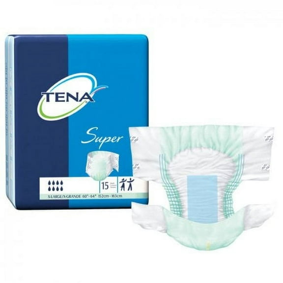 Tena 68011 Super Extra Large Briefs Maximum Absorbency 60/Case