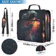 thumbnail image 2 of FORMRS Zipper Binder with Shoulder Strap 2-inch Ring 500 Sheet Capacity File Bag, Black Astronaut, 2 of 5