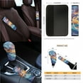 thumbnail image 4 of Jeiento Dolphins Car Seat Cover Set with Steering Wheel Cover Seat Belt Strap Cover Garbage Bin Armrest Cover Pad Rearview Mirror Cover Coasters Gear Shift Knob Cover Set Fit SUV Sedans Van Truck, 4 of 7