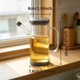 thumbnail image 1 of Botella de aceite de vidrio con alto contenido de borosilicato (1 unidad, con escala) | Esencial for cocina, barbacoa y picnics al aire libre., 1 of 2