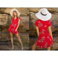 thumbnail image 3 of Robe Imprimée Vêtements pour Femmes Jupe Courte Imprimée Rouge s, 3 of 6
