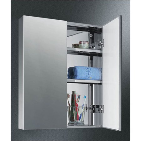 Ketcham Dd 2326 S S 23 X 26 Dual Door Polished Edge Mirror