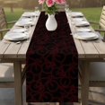 thumbnail image 4 of Red Black Bicycles Table Runner 120 Inches, Hand-drawn Vehicle Modern Art Bed Runner Dresser Scarves Tabletop for Indoor Outdoor Parties/Ceremony/Banquet, 13"x 120", 4 of 8