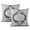 Boho Abstract Green-12, variant on Artistic Home Accent: Set of 2, 16x16 Retro Floral Mandala Compass Bohemian Decorative Pillows.