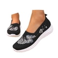 thumbnail image 2 of Casual Flat Shoes Embroidered Design Breathable Comfortable Summer Fashion Slip On Loafers, 2 of 6