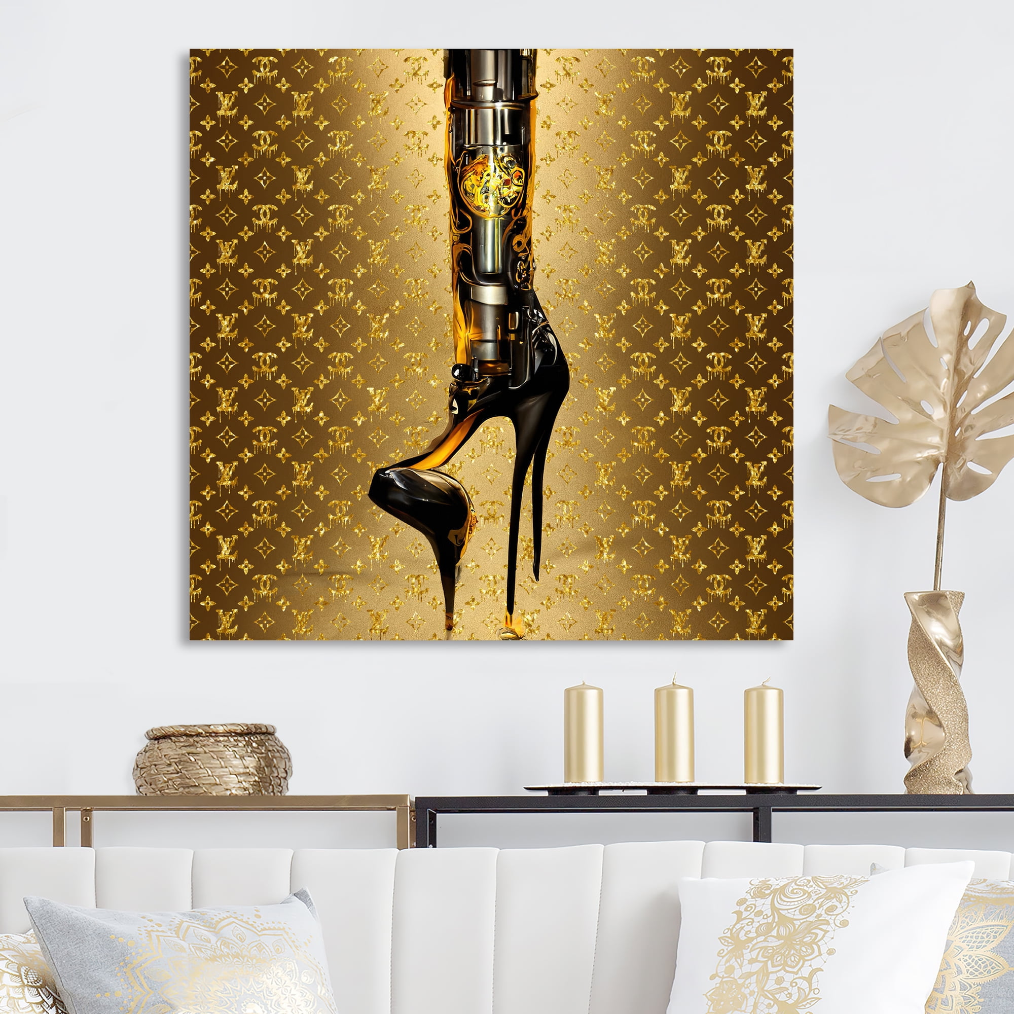 Designart Luxury Brand Bionic Heel II Canvas Wall Art