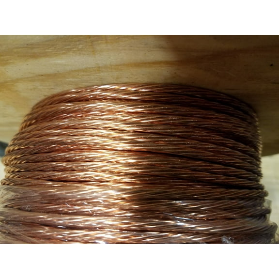 GROUND WIRE STRANDED BARE COPPER 8 AWG 50' FEET