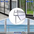 thumbnail image 4 of 4pcs Home For Bottom Shower Door Seal Strip Glass Screen 4 To 6mm Easy Install, 4 of 4