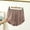 Khaki, variant on LINGLANG Women's Ruffle Hem Pajama Shorts Plus Size Loose High Waist Cotton Sleepwear Bottoms Summer Soft Nightwear Short Pants