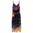 thumbnail image 4 of Cute Planet Cat Sleeveless Dress Women's Luxury Party Dress Birthday Dresses for Women, 4 of 7