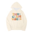 thumbnail image 4 of TJAZFJPA Baby Girl Sweatshirt Kids Boys Girls Autumn Winter School Season Kindergarten Letter Printed Long Sleeve Hoodie Warm and Comfortable Tops Children's Clothing Streetwear Hoodies 6-7 Years, 4 of 4