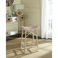 thumbnail image 6 of SAFAVIEH Rayna Wicker Bar Stool White Washed, 6 of 11