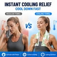 thumbnail image 6 of disposable cooling towels,Cooling Face Body Wipes -20 Wipes Individually Wrapped No-Rinse Cooling Towels, Extra-Thick Oversized Body Cleansing Wipes for Sports, Travel, Camping in Hot Weather, 6 of 9