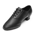 thumbnail image 1 of Nuevos zapatos de baile latino para hombre, zapatos de baile modernos de Tango para niños, zapatos de baile para profesores de Color negro, 1 of 5