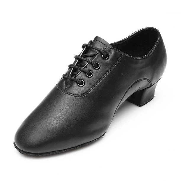 Nuevos zapatos de baile latino para hombre, zapatos de baile modernos de Tango para niños, zapatos de baile para profesores de Color negro