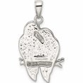 thumbnail image 3 of Sterling Silver Preciosa Crystal Parrot Couple Pendant (21.07 X 14.99) Made In Thailand -Jewelry By Sweet Pea, 3 of 7
