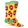 thumbnail image 2 of OoohYeah Mens Novelty funny  Cotton Crew Socks - Holy Sriracha Hot Sauce, 2 of 3
