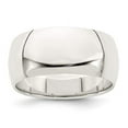 thumbnail image 6 of 925 Sterling Silver 9mm Half-Round Band Ring Size 11.5, 6 of 7