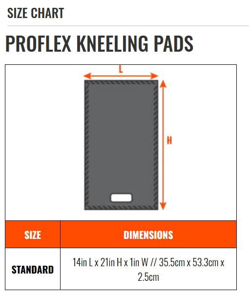 ProFlex 18380 Standard Foam Kneeling Pad, Black