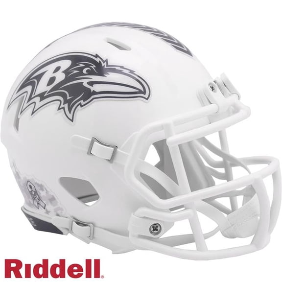 Riddell 9585500314 Baltimore Ravens Helmet - Riddell Replica Mini Speed Style Salute To Service 2024