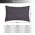 thumbnail image 2 of Fotbe Bat Purple Funda de Almohada Decorativa Estilo Occidental, Lujo en Algodón, Fundas para Almohadas King, Cojín Estampado para Decoración del Hogar-20"x30", 2 of 6