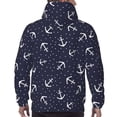thumbnail image 7 of Salouo Anchor Pattern Men's Fall Hoodie Sweatshirt,Sport Hoodie with Pockets for Men Pullover Casual Hooded Sweatshirt-X-Large, 7 of 7