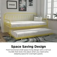 thumbnail image 6 of Novogratz Bright Pop Metal Daybed with Roll Out Trundle, Yellow, Twin, 6 of 16