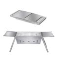 thumbnail image 1 of Saker Foldaway Charcoal Grill, Safe Stainless Steel Construction, Portable BBQ Grill for Outdoor Barbecues, Camping, Tailgating, Traveling, 1 of 12