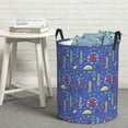 thumbnail image 6 of Sikiie New-York City Print Round Dirty Clothes Basket, Waterproof Standing Foldable Storage Basket, for Laundry Room, Bedroom, Bathroom Storage-Small, 6 of 6
