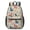 Folk Art Cat, variant on Monochrome Cat and Flower Beige 17" School Backpacks for Teens,Waterproof Oxford Fabric,S-Shape Padded Straps for School,Travel,Hiking,Camping