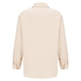 thumbnail image 7 of Womens Button Down Shirts Long Sleeve Cotton Gauze Tops Casual Collared Blouses Loose Fit Casual Shirts for Women Long Sleeve Button Down Blouses Fall 2026 Solid Color Trendy Tops, 7 of 7