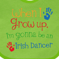 thumbnail image 4 of Inktastic Irish Dancer Future Boys or Girls Baby Bib, 4 of 4