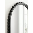 thumbnail image 4 of Kate and Laurel Beadbrook Modern Beaded Arched Mirror, 20 x 30, Black, Transitional Arch Wall Mirror for Use as Bathroom Mirror or Entryway Mirror Decor, 4 of 9