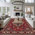 thumbnail image 4 of Area Rug for Living Room, Country Boho Non-Slip Indoor Large Carpet for Bedroom/Dining Room, Farmhouse Ethnic Abstract Nation Aesthetic Washable Low-Profile Rectangle Floor Runner Rugs - 6 x 9 Ft, 4 of 7