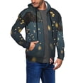 thumbnail image 2 of Kdxio North American Bald Eagle Print Men Hoodies Casual Hoodies for Men with Zip Pockets Full Zip Long Sleeve Sweatshirt Sports Hooded Jacket-Medium, 2 of 5