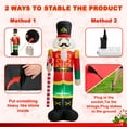 thumbnail image 6 of BSHAPPLUS® 8FT Christmas Inflatable,Blow-up Nutcracker Solider Yard Decor,Pre-Lit Xmas Inflatable for Garden Lawn Outdoor Decor, 6 of 8