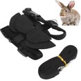 thumbnail image 4 of Adjustable Soft Harness, Made Of  Nylon Double-strap Design Rabbits Walking Harness with  Buckle Design for Walk Black Wing, Wing, 4 of 8