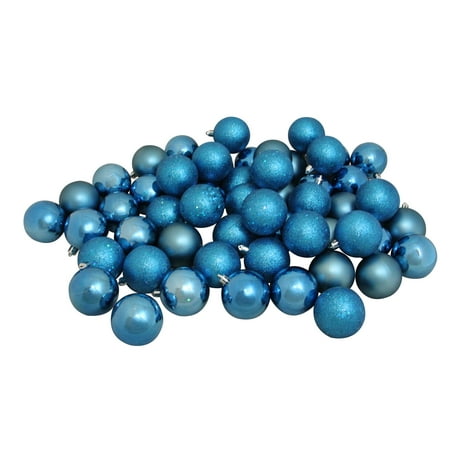Ice Blue Christmas Ornaments Northlight 60ct Shatterproof Shiny and Matte Christmas Ball Ornament Set 2.5