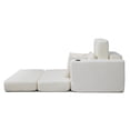 thumbnail image 2 of 52.4" Boneless Chaise Lounge Chair Indoor-Oversized Cloud-Like Cozy Comfy Modular 3-In-1 Sofa Bed for Reading, Living Room& Bedroom Corduroy Couch Sleeper (Beige), 2 of 11