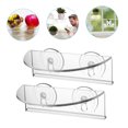 thumbnail image 4 of Minkissy 2pcs Clear Window Suction Shelf Acrylic Storage For General Users And Children, 4 of 8