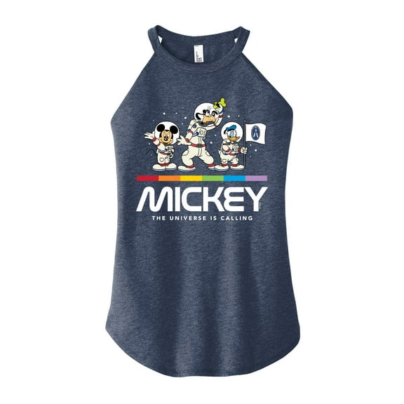 Mickey & Friends - The Universe is Calling - Juniors High Neck Tank Top